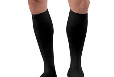 JOBST FOR MEN CASUAL KNEE 20-30 CLOSED TOE BLACK XLFC