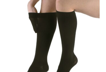 JOBST OPAQUE KNEE 15-20 CLOSED TOE CLASSIC BLACK MD CASE