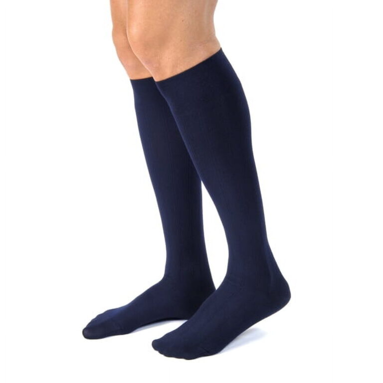 JOBST FOR MEN CASUAL KNEE 20-30 CLOSED TOE NAVY XL