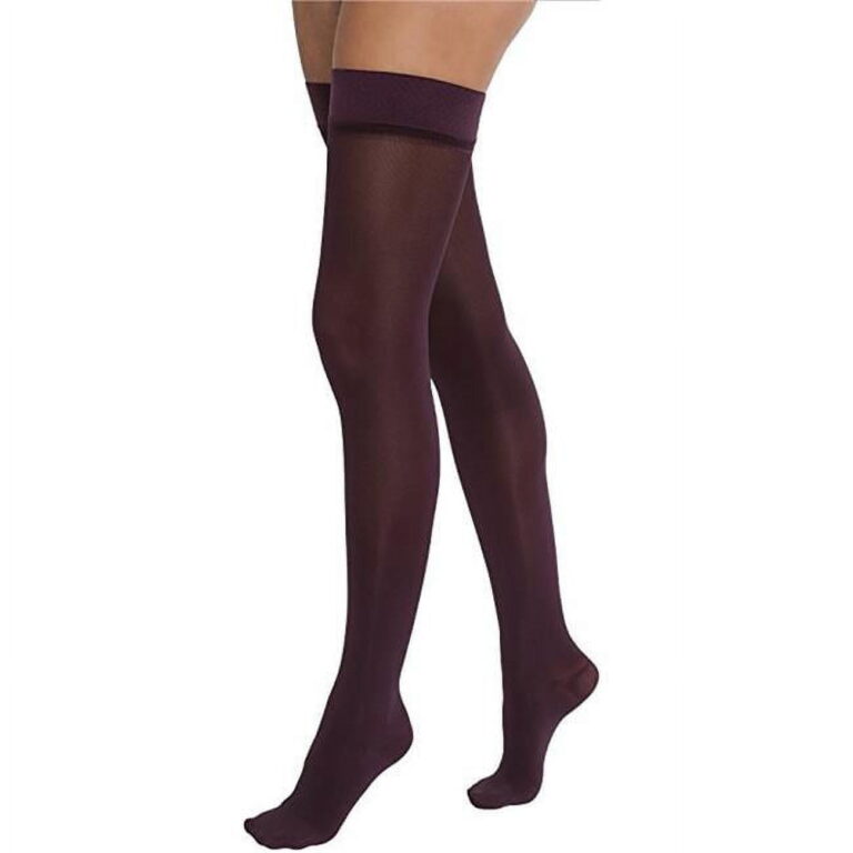 JOBST OPAQUE 15-20 THIGH DOT CLOSED TOE ANTHRACITE MD