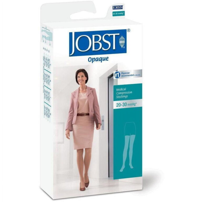 JOBST OPAQUE THIGH 20-30 CLOSED TOE DOT HONEY SM
