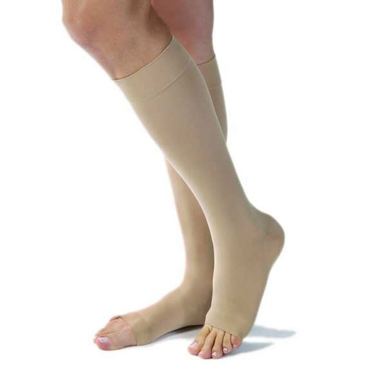 JOBST OPAQUE KNEE 20-30 OPEN TOE NATURAL MD