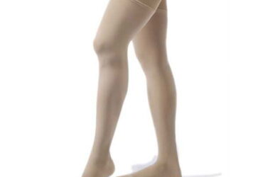 JOBST OPAQUE THIGH 30-40 CLOSED TOE DOT PETITE NATURAL XL