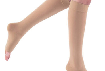 RELIEF KNEE 20-30 OPEN TOE PETITE BEIGE SM