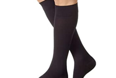 RELIEF KNEE 20-30 CLOSED TOE PETITE BLACK SM