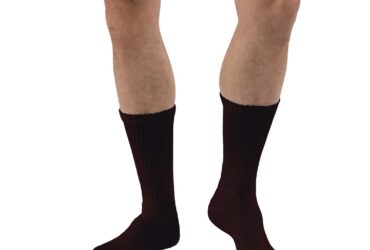 JOBST SENSIFOOT CREW CLOSED TOE BROWN LG