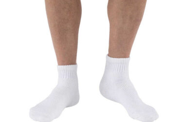 JOBST SENSIFOOT MINI-CREW CLOSED TOE WHITE XS