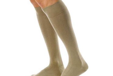 JOBST FOR MEN CASUAL KNEE 30-40 CLOSED TOE KHAKI LGT