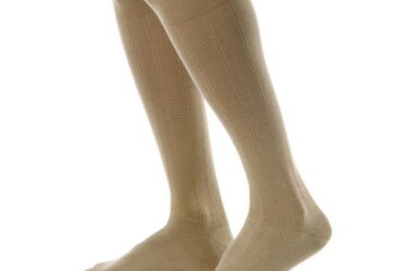 JOBST FOR MEN CASUAL KNEE 20-30 CLOSED TOE NAVY MD