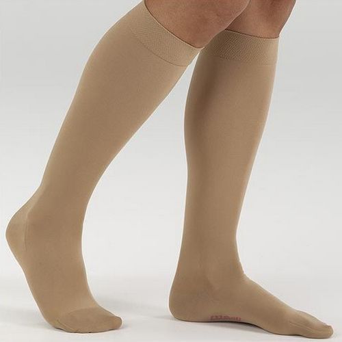 JOBST MENS DRESS KNEE 8-15 CLOSED TOE BROWN XL