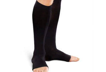 JOBST FOR MEN KNEE 20-30 OPEN TOE BLACK FC