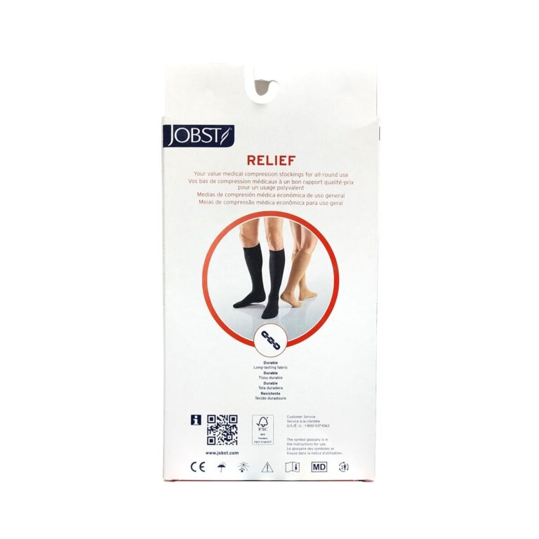 RELIEF KNEE 30-40 CLOSED TOE BLACK MD