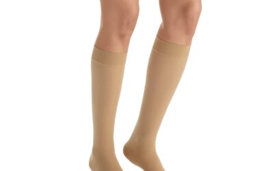 JOBST ULTRASHEER KNEE 20-30 OPEN TOE SUN BRONZE LG