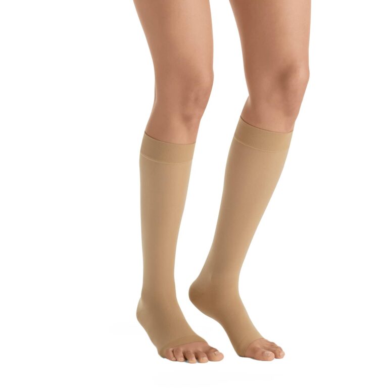 JOBST ULTRASHEER KNEE 20-30 OPEN TOE SUN BRONZE LG