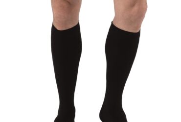 RELIEF KNEE 30-40 CLOSED TOE BLACK LG