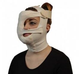RTW - FACE MASK - HALF - LEFT - XLARGE - ORGANIC COTTON & SPANDEX / IVORY