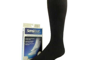 JOBST SENSIFOOT KNEE CLOSED TOE BLACK XL