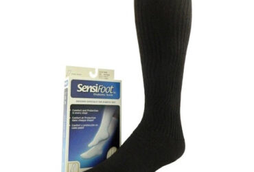 JOBST SENSIFOOT KNEE CLOSED TOE BLACK SM