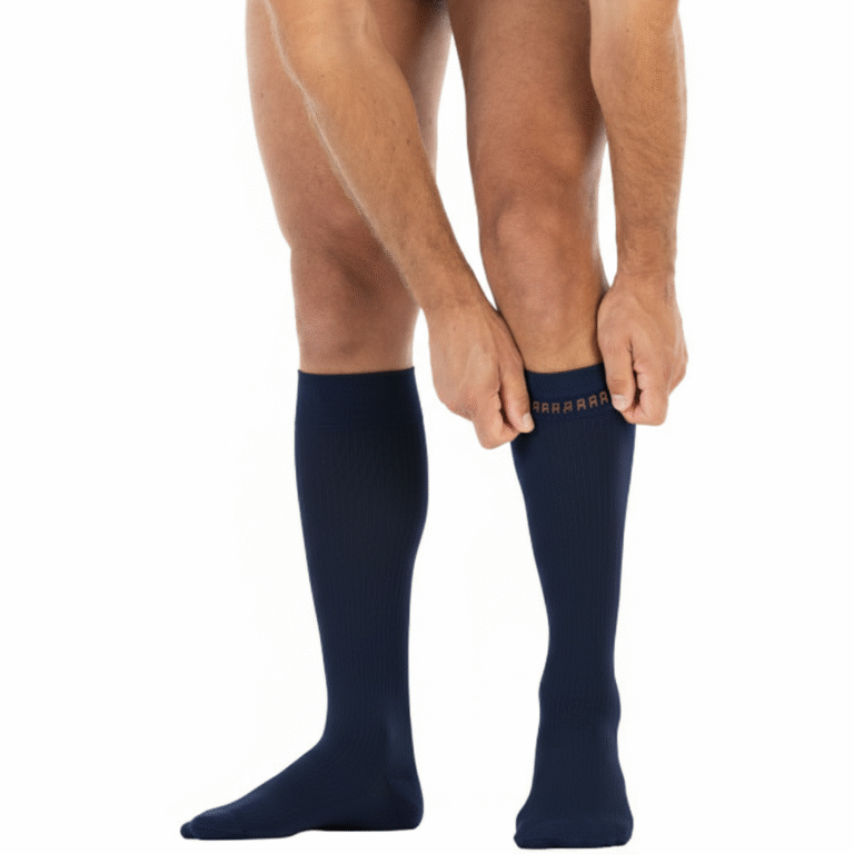 JOBST FOR MEN CASUAL KNEE 20-30 CLOSED TOE NAVY XLFC
