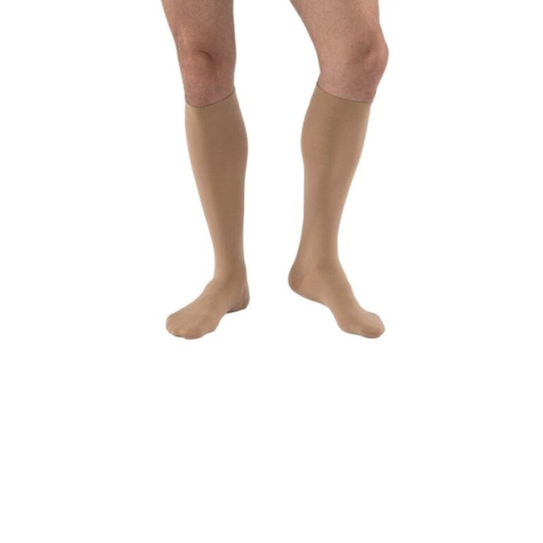 RELIEF KNEE 15-20 CLOSED TOE PETITE BEIGE MD