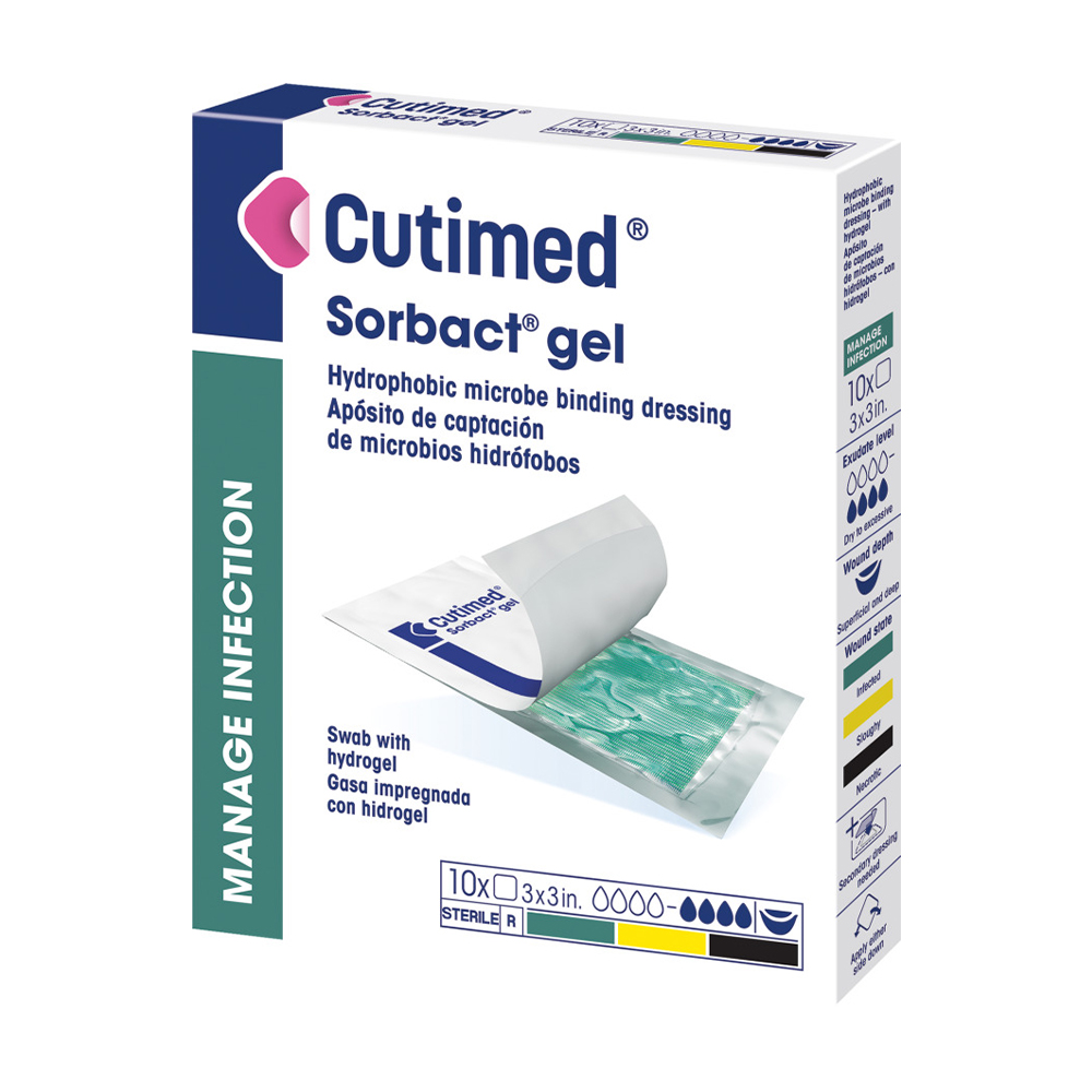 BSN 7261113 ANTIMICROBIAL DRESSINGS Cutimed sorbact gel 3in x6in Box of 10 BSN 7261113 ANTIMICROBIAL DRESSINGS Cutimed sorbact gel 3in x6in Box of 10