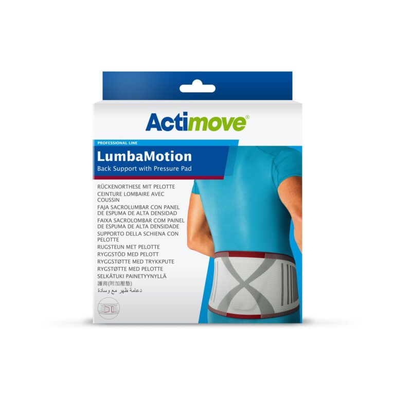ACTIMOVE LUMBAMOTION 3D BACK SUPP W/PRESSURE PAD WHT XL