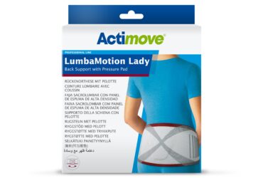 ACTIMOVE LUMBAMOTION LADY 3D BACK SUPP W/PRESSURE PAD WHT SM