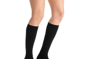 JOBST OPAQUE KNEE 20-30 OPEN TOE CLASSIC BLACK XLFC