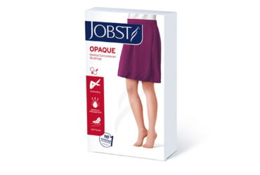 JOBST OPAQUE KNEE 15-20 CLOSED TOE CLASSIC BLACK SM CASE