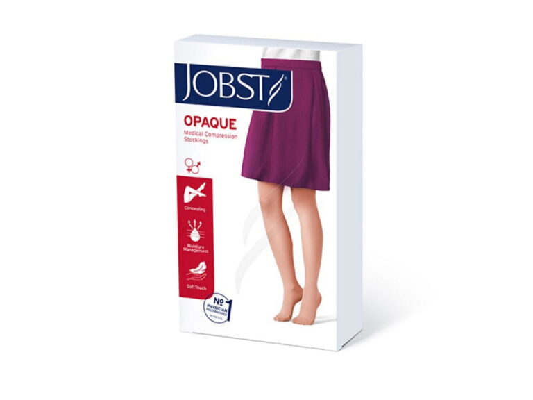 JOBST OPAQUE 20-30 WAIST CLOSED TOE CRANBERRY MD