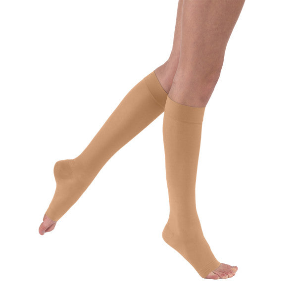 JOBST ULTRASHEER KNEE 15-20 OPEN TOE SUN BRONZE XL