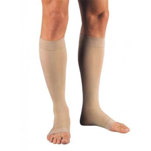 BSN 114751 JOBST RELIEF Relief Knee 20-30 Open Toe Silicone Beige LGFC Pair of 1