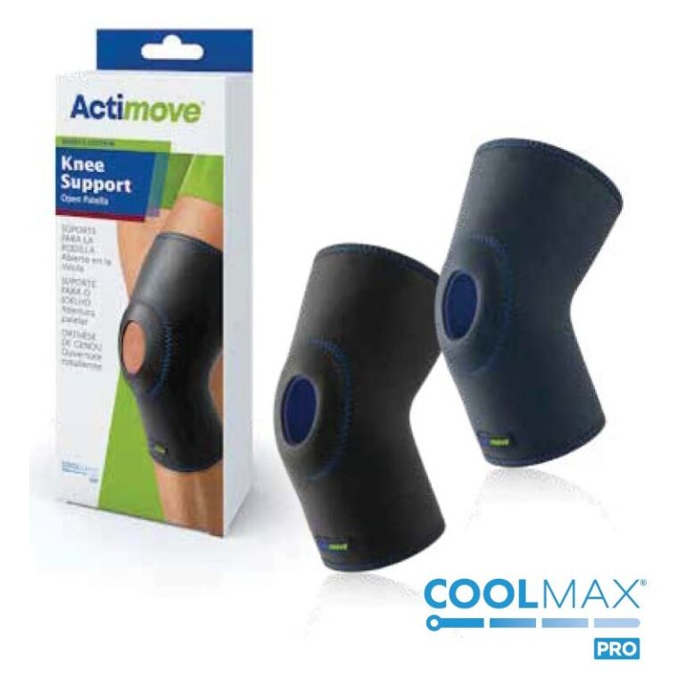 ACTIMOVE KNEE SUPP OPEN PATELLA SM BL