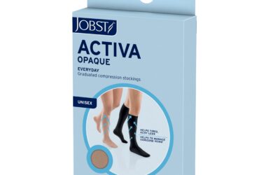 JOBST ACTIVA OPAQUE 20-30 KNEE HIGH CT XLG BLK