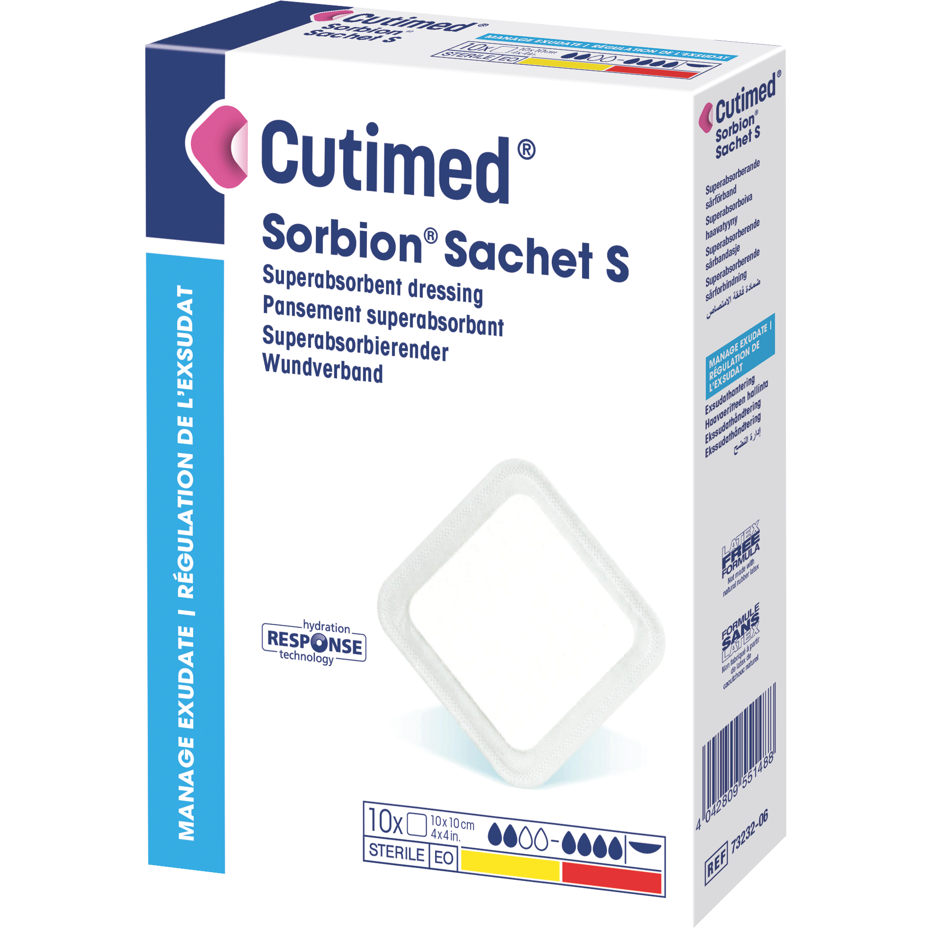 cutimed-sorbion-sachet-s-10x10cm-base-3d-packshot-side-right-6.png CUTIMED SORBION SACHET S 6 X 8 IN