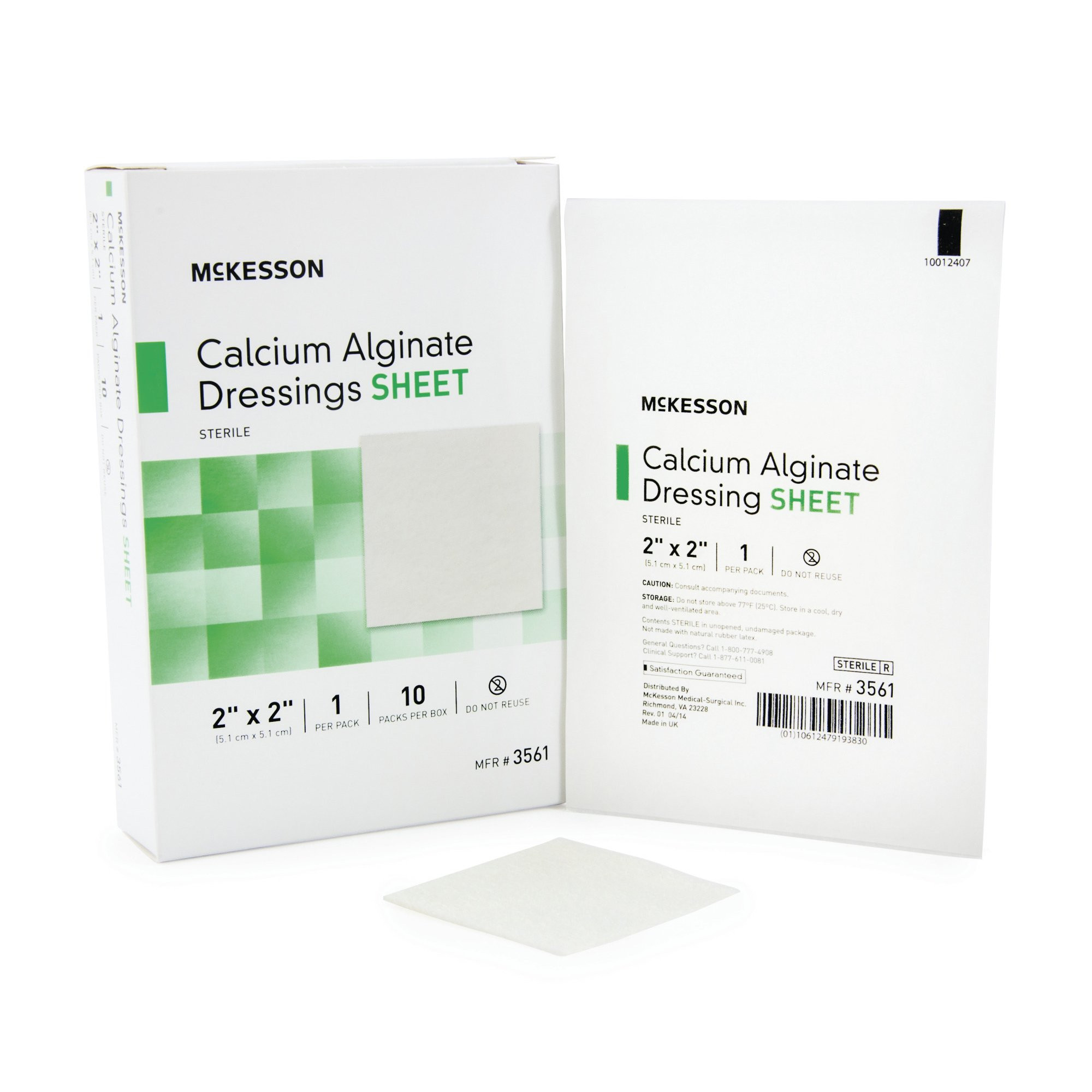 cwnlbw07ypedzjumnbm0__86477.1661713141.jpg HARTMANN Silver Calcium Alginate Dressing, 2" x 2", Sterile, Latex Free (LF), 10/bx - Image 1