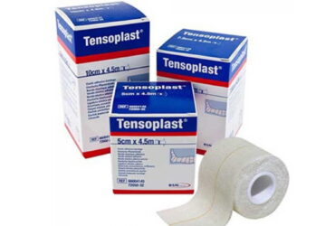TENSOPLAST BANDAGE ELASTIC ADHESIVE WHT 1INX5YD