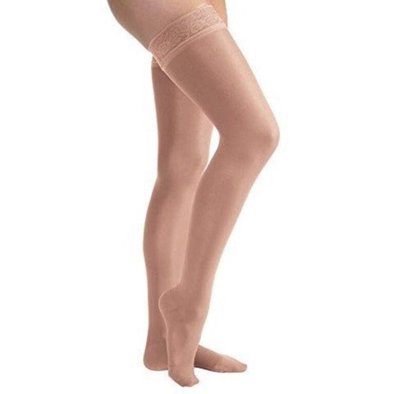 JOBST ULTRASHEER THIGH 20-30 CLOSED TOE LACE PETITE NATURAL LG