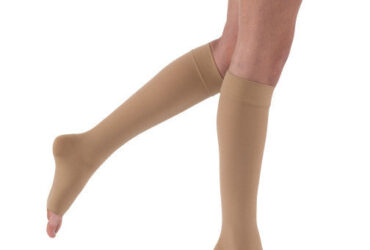 RELIEF KNEE 20-30 OPEN TOE SILICONE BEIGE XL