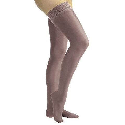 JOBST ULTRASHEER THIGH 15-20 CLOSED TOE LACE HONEY MD