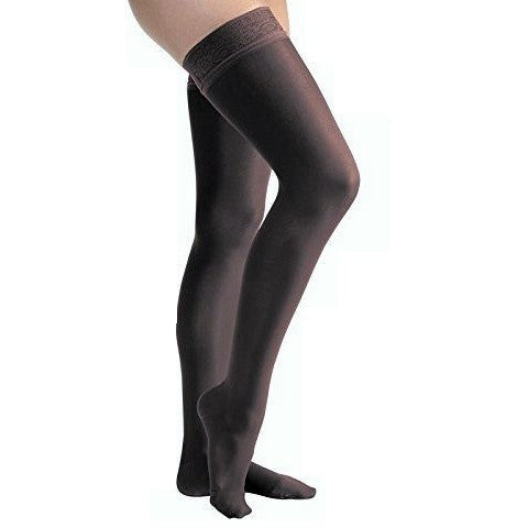 JOBST ULTRASHEER THIGH 30-40 CLOSED TOE LACE CLASSIC BLACK MD
