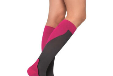 JOBST SPORT SOCK KNEE CLOSED TOE 15-20 PINK SM