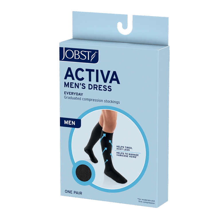 JOBST ACTIVA SHEER 15-20 WAIST HIGH CT XLG BLK