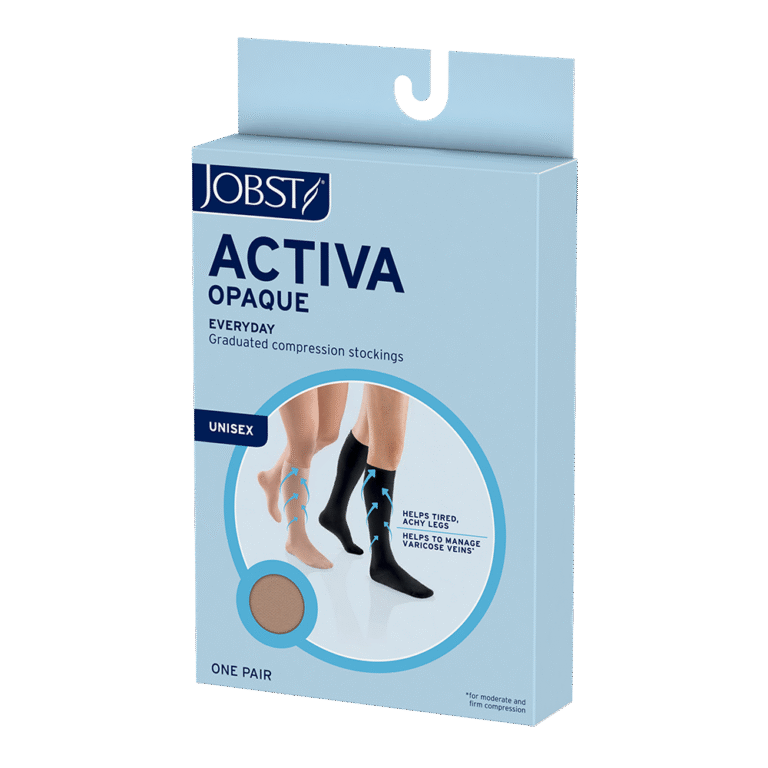 JOBST ACTIVA OPAQUE 20-30 WAIST HIGH CT LG BLK