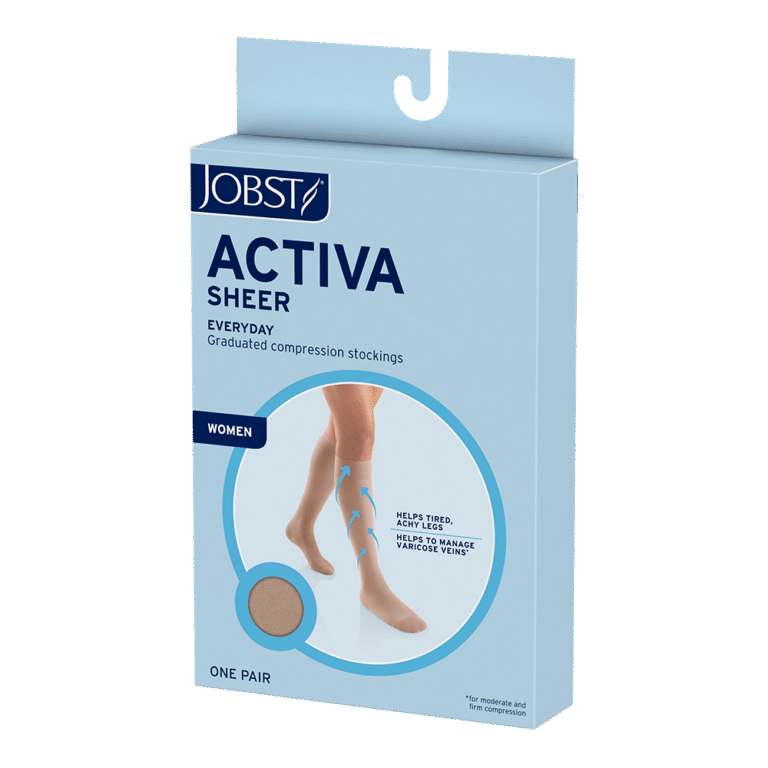 JOBST ACTIVA SHEER 20-30 WAIST HIGH CT LG BLK