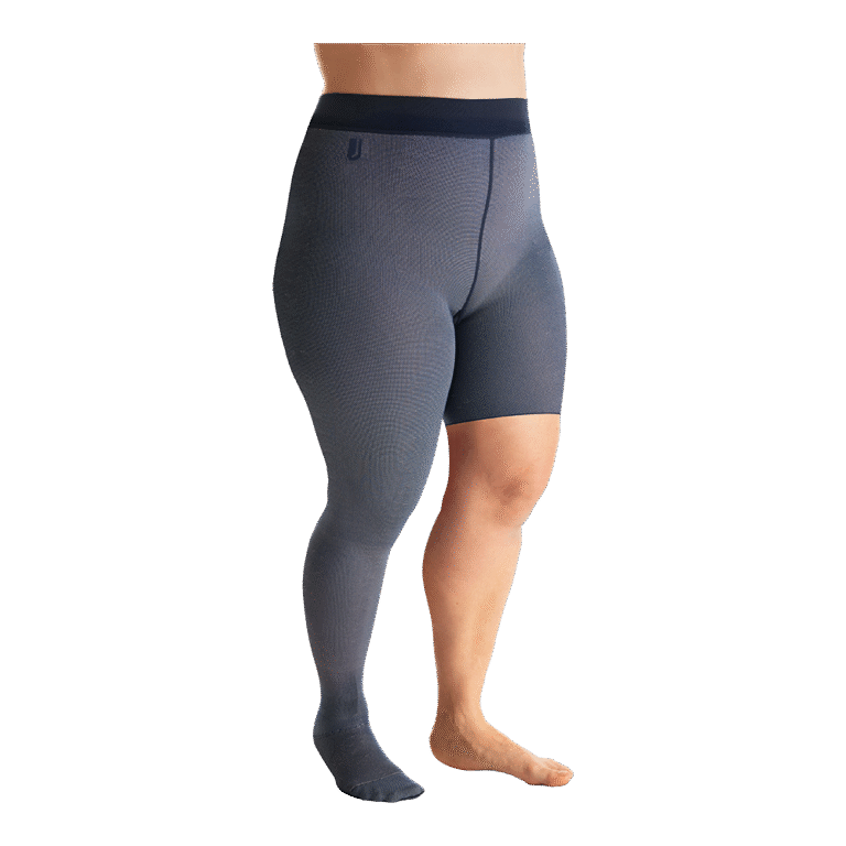 JOBST-CUSTOM SEAMED WAIST ONE LEG BELOW KN AND ONE FULL LEG OPEN PUBIS