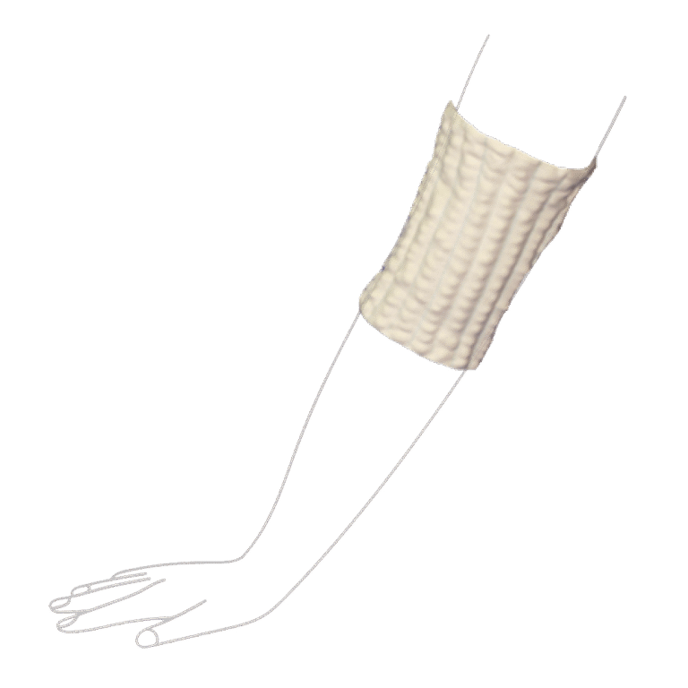 BSN 703231 LYMPH NIGHTCARE, RTW GARM Rtw - jobst pitpak - crescent - 3.8x10cm - loose fill - organic cotton & spandex / ivory 1 Each