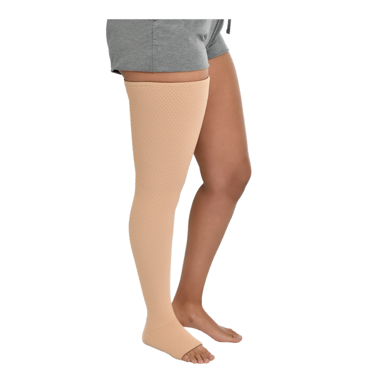 JOBST RELAX LEGSLEEVE THIGH HIGH W ZIPPER BEIGE CCL2