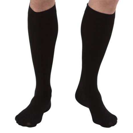 JOBST MENS DRESS KNEE 8-15 CLOSED TOE BLACK MD