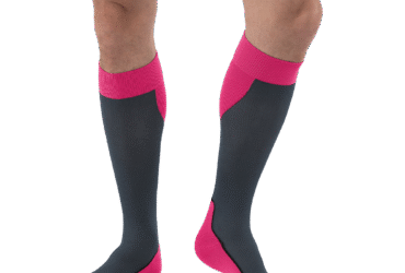 JOBST SPORT SOCK KNEE CLOSED TOE 20-30 PINK XL
